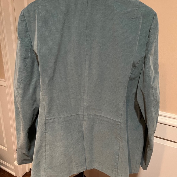 Talbots Dusty Blue Corduroy Blazer 14W - Picture 2 of 8
